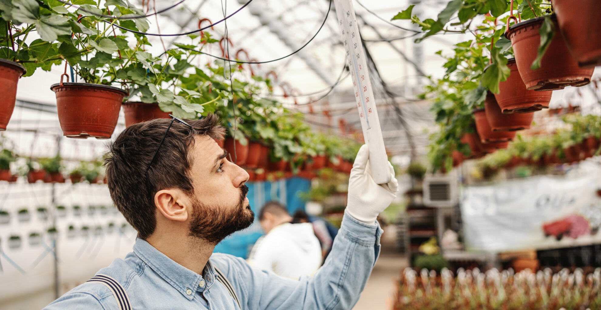 Why do florist shops need temperature and humidity monitoring?